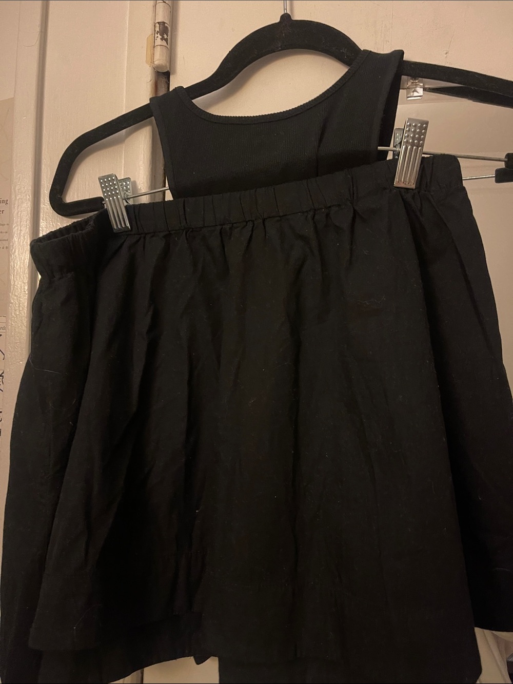 Free People”Free-EST”Milani Set. Black Cropped Halter Tank Too w skirt/POCKETS! - Picture 5 of 11